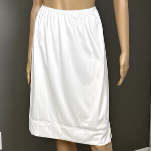 Vintage Sears Half Slip Medium Tall Fortel Modesty Panel White Pillow Tab 70s
